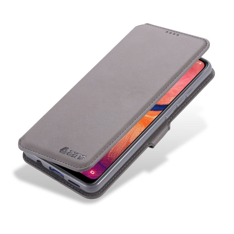 For Galaxy A40 AZNS Calf Texture Magnetic Horizontal Flip PU Leather Case with Holder & Card Slots & Photo Frame