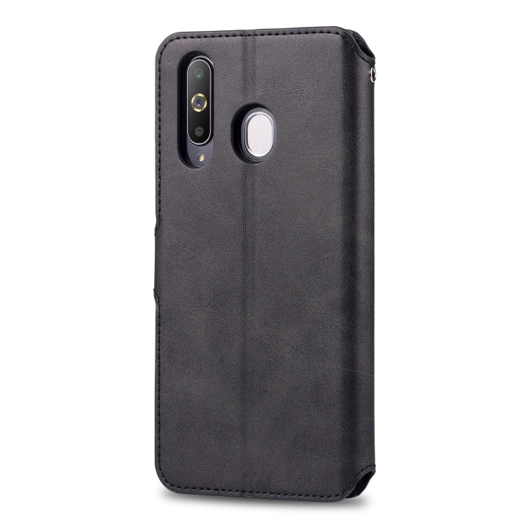 For Galaxy A40s / M30 AZNS Calf Texture Magnetic Horizontal Flip PU Leather Case with Holder & Card Slots & Photo Frame