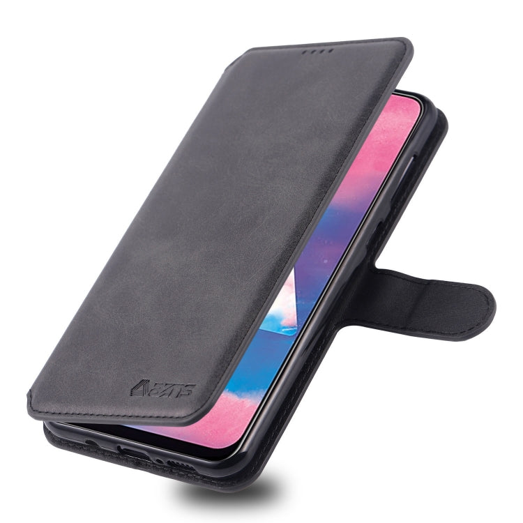 For Galaxy A40s / M30 AZNS Calf Texture Magnetic Horizontal Flip PU Leather Case with Holder & Card Slots & Photo Frame