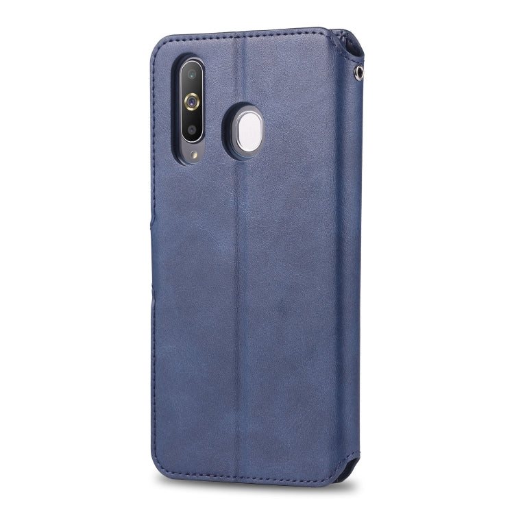 For Galaxy A40s / M30 AZNS Calf Texture Magnetic Horizontal Flip PU Leather Case with Holder & Card Slots & Photo Frame