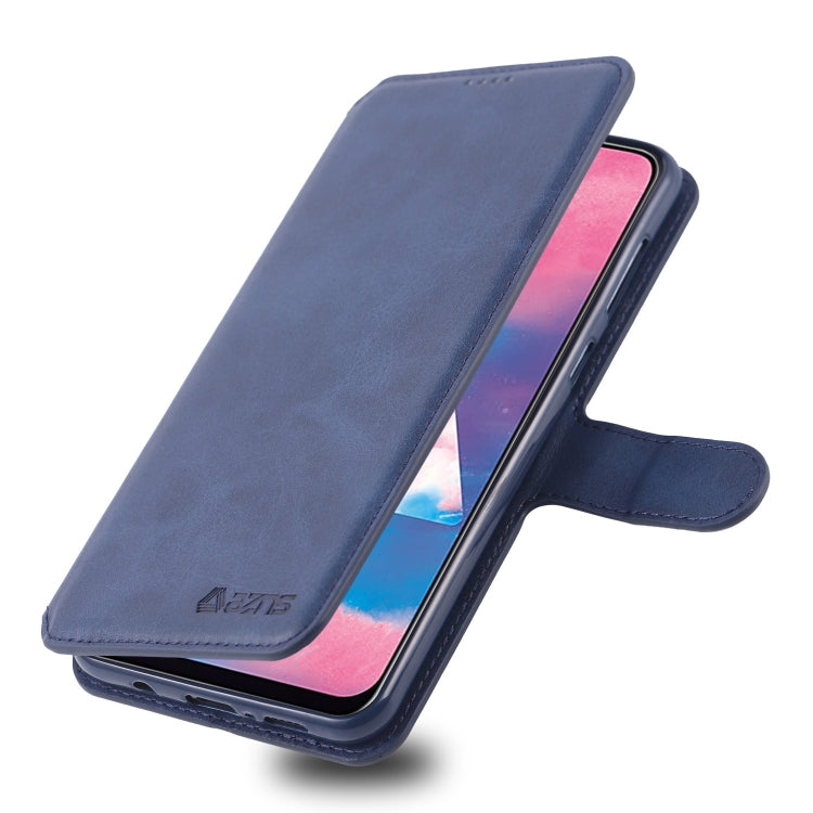 For Galaxy A40s / M30 AZNS Calf Texture Magnetic Horizontal Flip PU Leather Case with Holder & Card Slots & Photo Frame