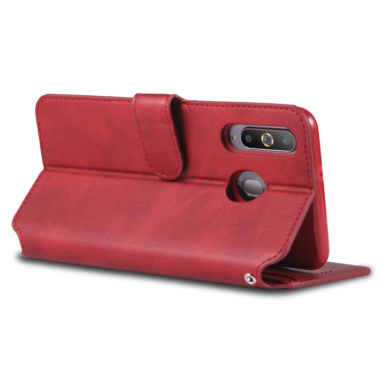 For Galaxy A40s / M30 AZNS Calf Texture Magnetic Horizontal Flip PU Leather Case with Holder & Card Slots & Photo Frame