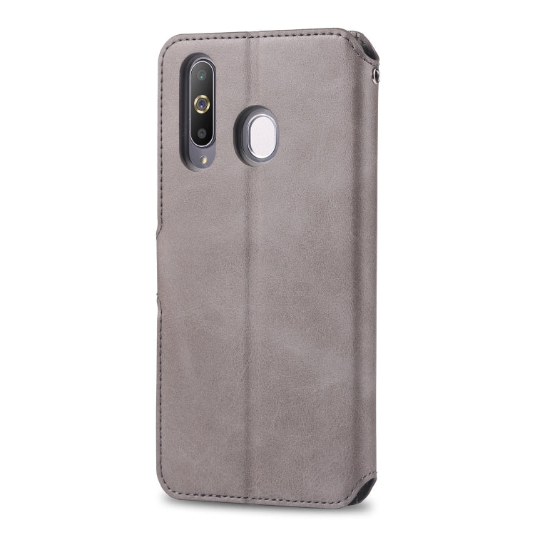 For Galaxy A40s / M30 AZNS Calf Texture Magnetic Horizontal Flip PU Leather Case with Holder & Card Slots & Photo Frame