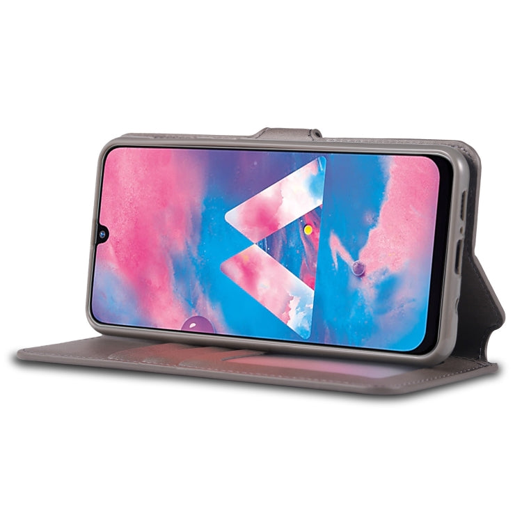 For Galaxy A40s / M30 AZNS Calf Texture Magnetic Horizontal Flip PU Leather Case with Holder & Card Slots & Photo Frame