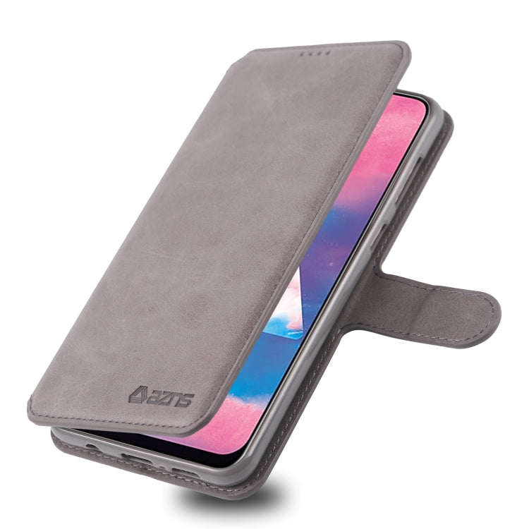 For Galaxy A40s / M30 AZNS Calf Texture Magnetic Horizontal Flip PU Leather Case with Holder & Card Slots & Photo Frame