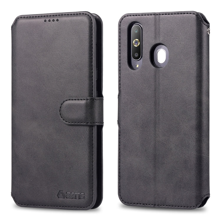 For Galaxy A60 / M40 AZNS Calf Texture Magnetic Horizontal Flip PU Leather Case with Holder & Card Slots & Photo Frame