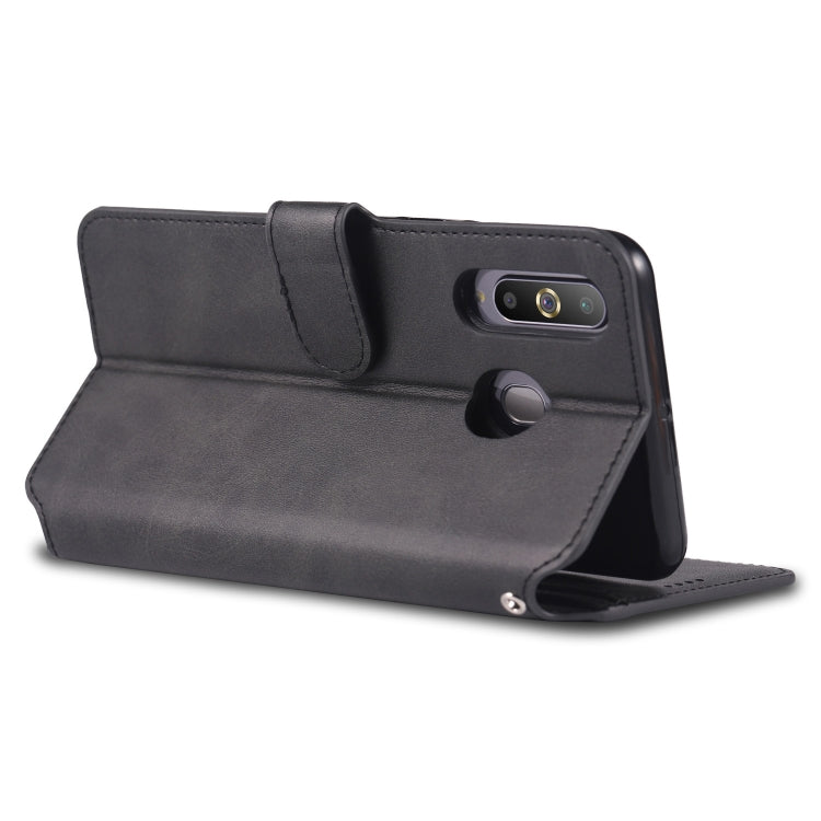 For Galaxy A60 / M40 AZNS Calf Texture Magnetic Horizontal Flip PU Leather Case with Holder & Card Slots & Photo Frame