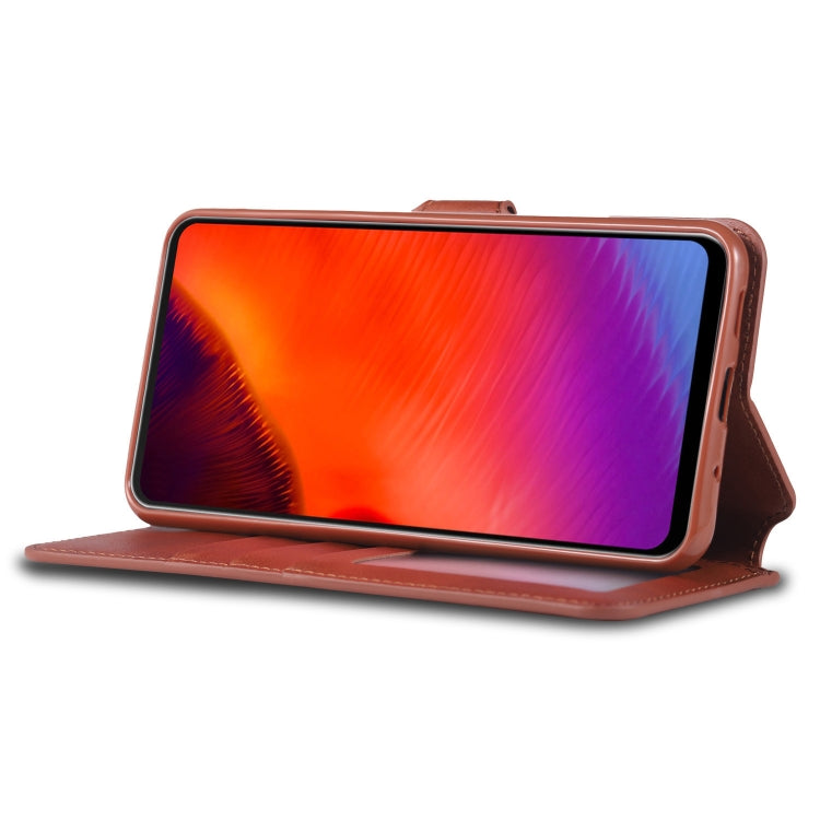 For Galaxy A60 / M40 AZNS Calf Texture Magnetic Horizontal Flip PU Leather Case with Holder & Card Slots & Photo Frame