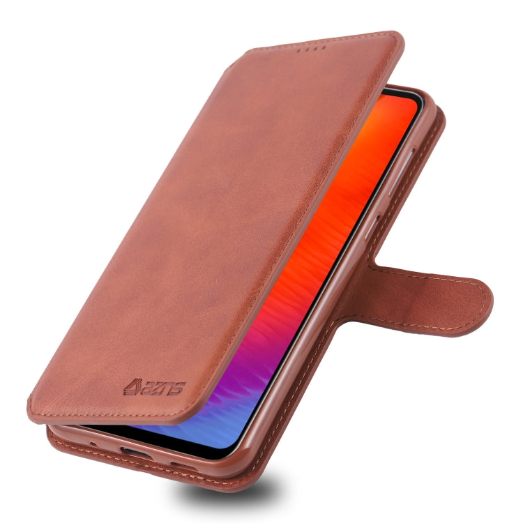 For Galaxy A60 / M40 AZNS Calf Texture Magnetic Horizontal Flip PU Leather Case with Holder & Card Slots & Photo Frame