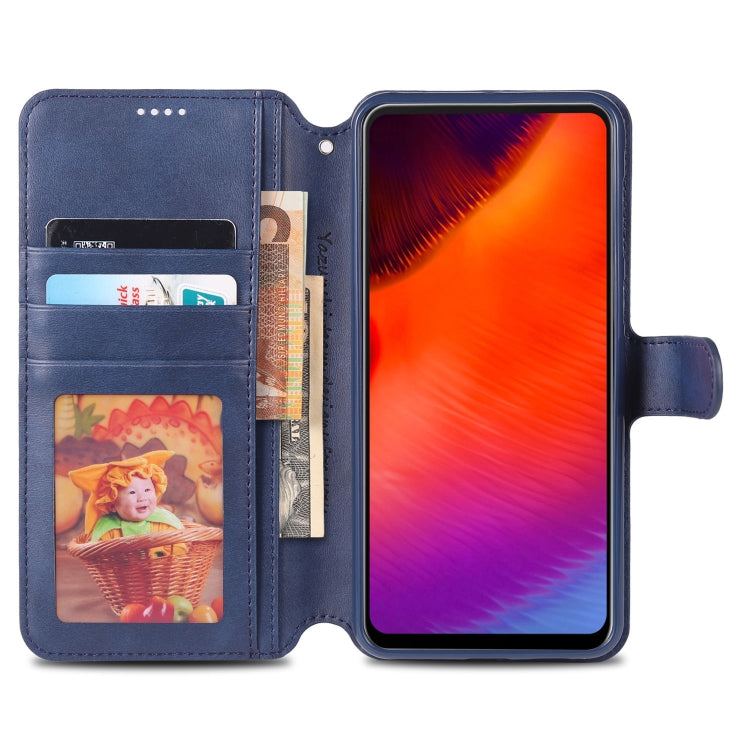 For Galaxy A60 / M40 AZNS Calf Texture Magnetic Horizontal Flip PU Leather Case with Holder & Card Slots & Photo Frame