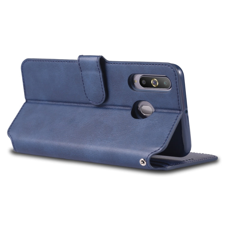 For Galaxy A60 / M40 AZNS Calf Texture Magnetic Horizontal Flip PU Leather Case with Holder & Card Slots & Photo Frame