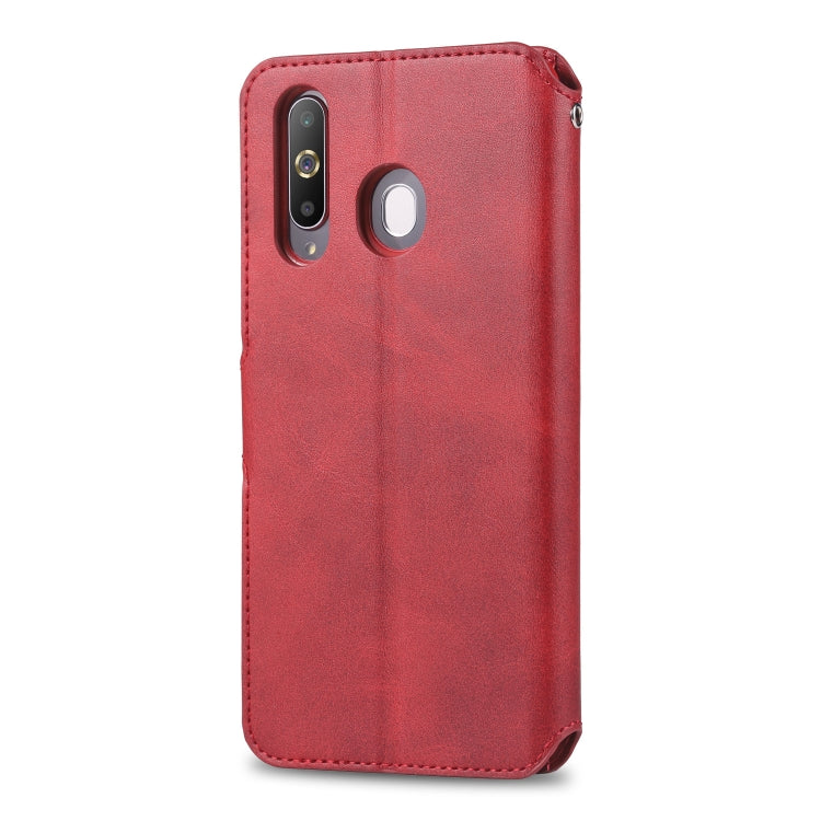 For Galaxy A60 / M40 AZNS Calf Texture Magnetic Horizontal Flip PU Leather Case with Holder & Card Slots & Photo Frame