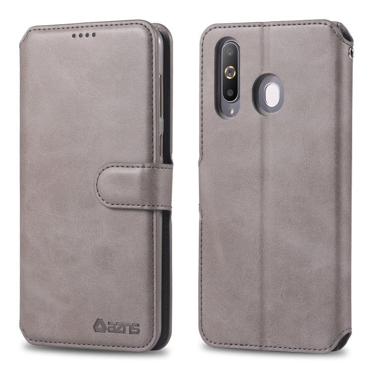 For Galaxy A60 / M40 AZNS Calf Texture Magnetic Horizontal Flip PU Leather Case with Holder & Card Slots & Photo Frame