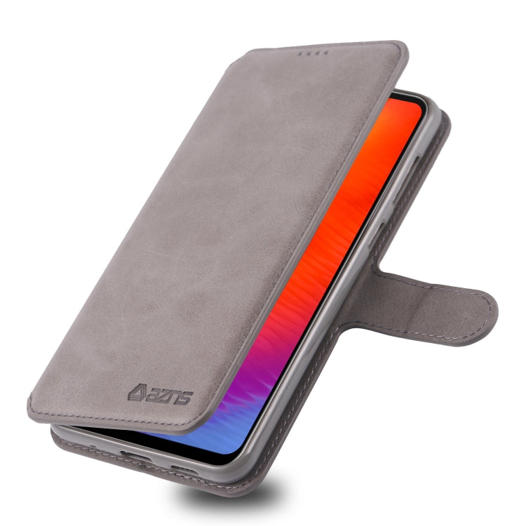 For Galaxy A60 / M40 AZNS Calf Texture Magnetic Horizontal Flip PU Leather Case with Holder & Card Slots & Photo Frame