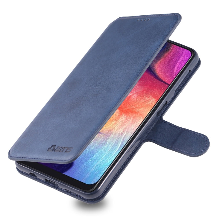 For Galaxy A70 / A7 2019 AZNS Calf Texture Magnetic Horizontal Flip PU Leather Case with Holder & Card Slots & Photo Frame