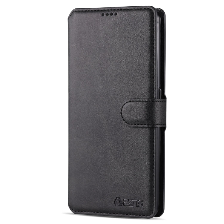 For Galaxy A80 / A90 AZNS Calf Texture Magnetic Horizontal Flip PU Leather Case with Holder & Card Slots & Photo Frame