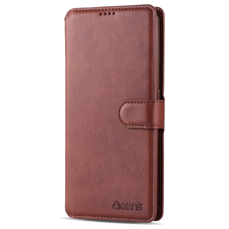 For Galaxy A80 / A90 AZNS Calf Texture Magnetic Horizontal Flip PU Leather Case with Holder & Card Slots & Photo Frame