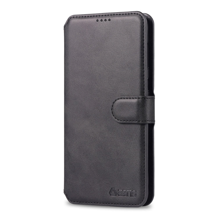 For Galaxy M20 AZNS Calf Texture Magnetic Horizontal Flip PU Leather Case with Holder & Card Slots & Photo Frame