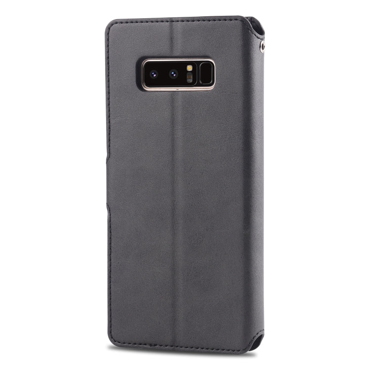 For Galaxy Note 8 AZNS Calf Texture Magnetic Horizontal Flip PU Leather Case with Holder & Card Slots & Photo Frame