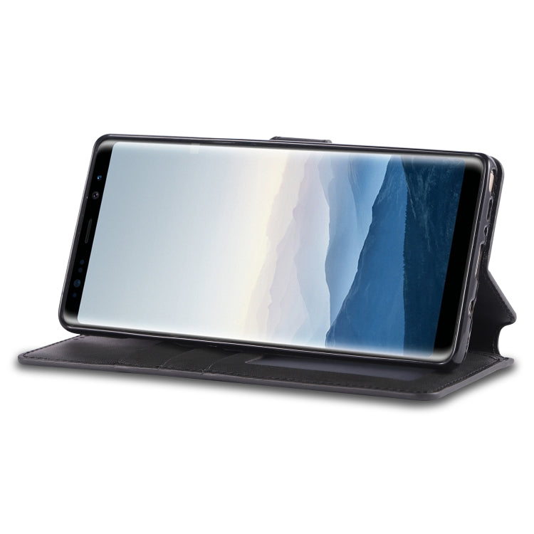 For Galaxy Note 8 AZNS Calf Texture Magnetic Horizontal Flip PU Leather Case with Holder & Card Slots & Photo Frame