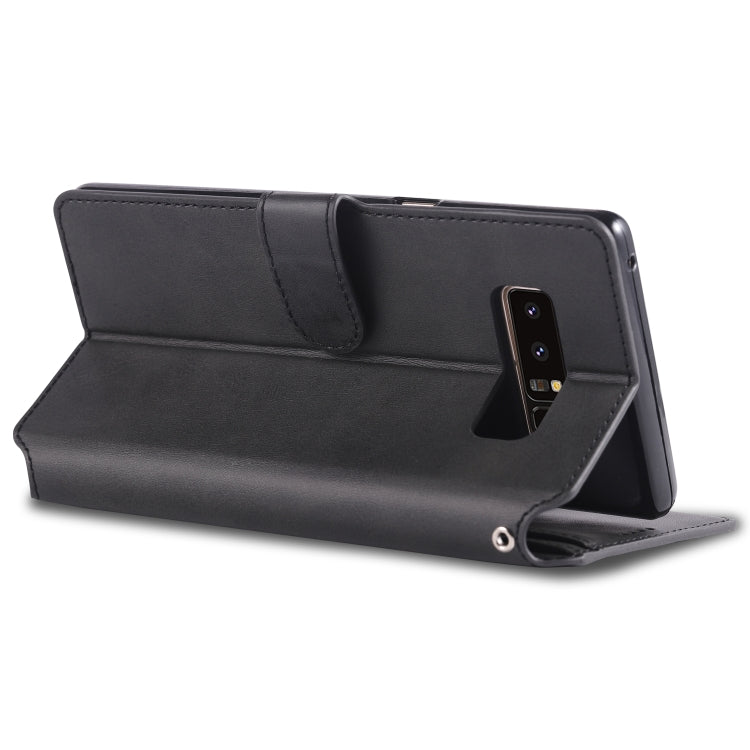 For Galaxy Note 8 AZNS Calf Texture Magnetic Horizontal Flip PU Leather Case with Holder & Card Slots & Photo Frame