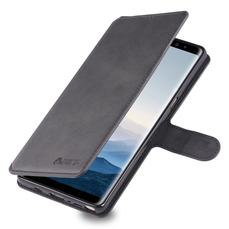 For Galaxy Note 8 AZNS Calf Texture Magnetic Horizontal Flip PU Leather Case with Holder & Card Slots & Photo Frame
