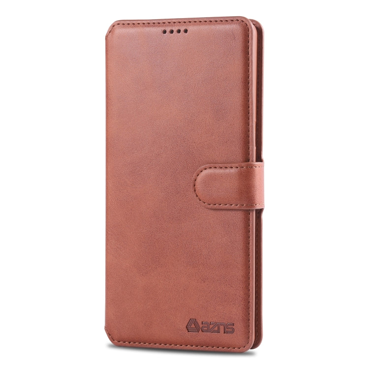For Galaxy Note 8 AZNS Calf Texture Magnetic Horizontal Flip PU Leather Case with Holder & Card Slots & Photo Frame