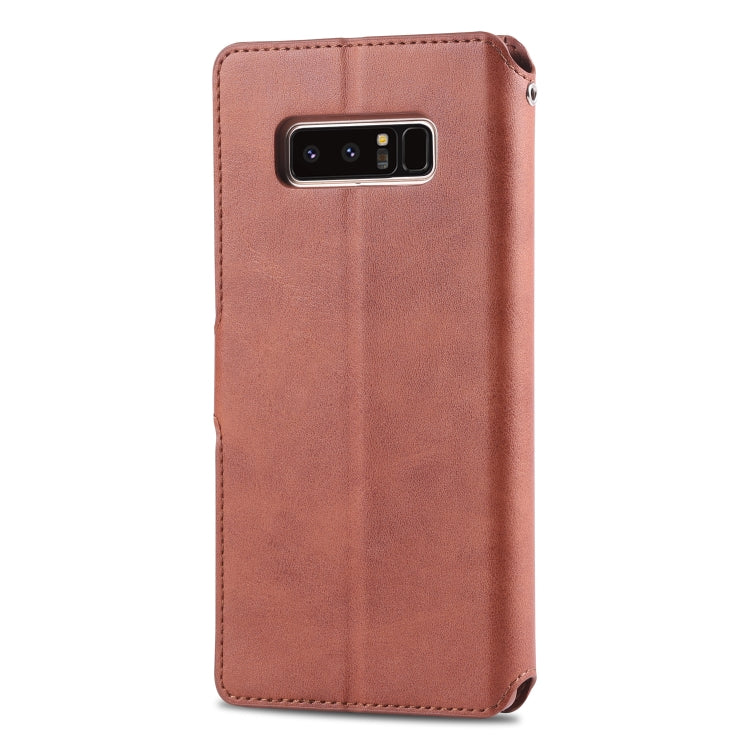 For Galaxy Note 8 AZNS Calf Texture Magnetic Horizontal Flip PU Leather Case with Holder & Card Slots & Photo Frame