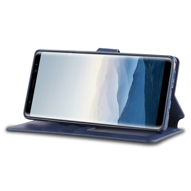 For Galaxy Note 8 AZNS Calf Texture Magnetic Horizontal Flip PU Leather Case with Holder & Card Slots & Photo Frame