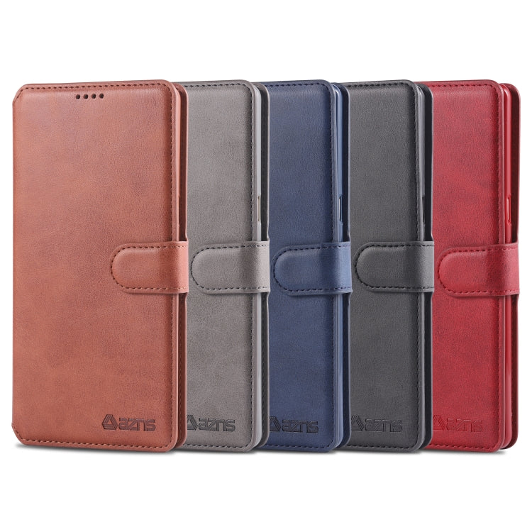 For Galaxy Note 8 AZNS Calf Texture Magnetic Horizontal Flip PU Leather Case with Holder & Card Slots & Photo Frame