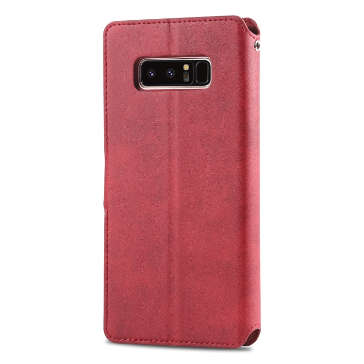 For Galaxy Note 8 AZNS Calf Texture Magnetic Horizontal Flip PU Leather Case with Holder & Card Slots & Photo Frame