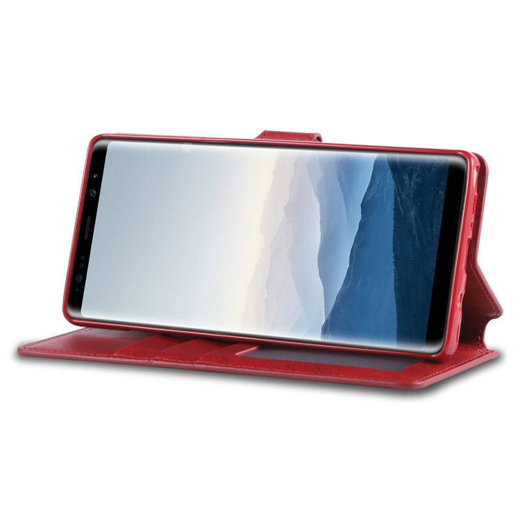 For Galaxy Note 8 AZNS Calf Texture Magnetic Horizontal Flip PU Leather Case with Holder & Card Slots & Photo Frame