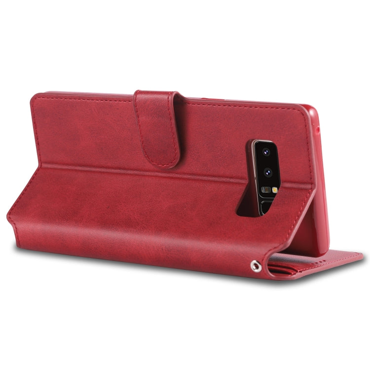 For Galaxy Note 8 AZNS Calf Texture Magnetic Horizontal Flip PU Leather Case with Holder & Card Slots & Photo Frame