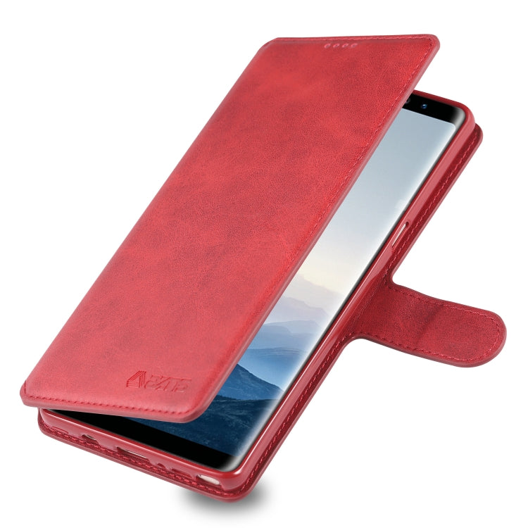 For Galaxy Note 8 AZNS Calf Texture Magnetic Horizontal Flip PU Leather Case with Holder & Card Slots & Photo Frame