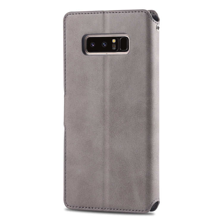 For Galaxy Note 8 AZNS Calf Texture Magnetic Horizontal Flip PU Leather Case with Holder & Card Slots & Photo Frame