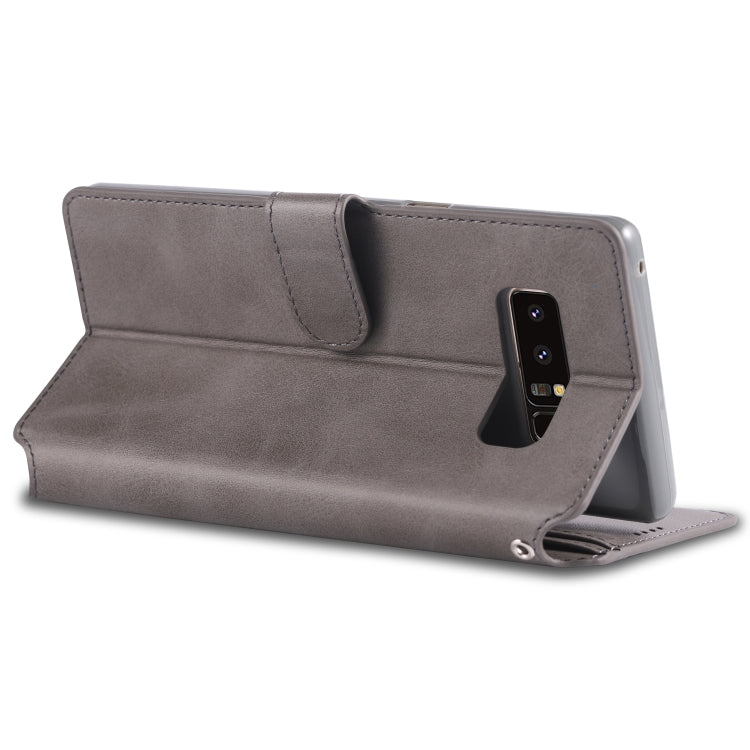 For Galaxy Note 8 AZNS Calf Texture Magnetic Horizontal Flip PU Leather Case with Holder & Card Slots & Photo Frame