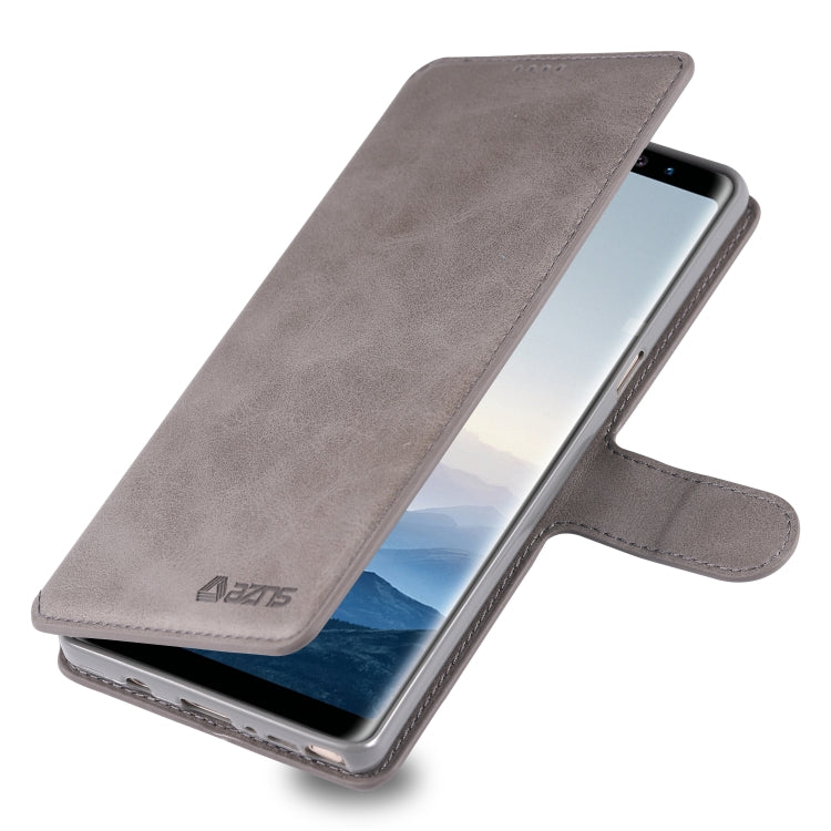 For Galaxy Note 8 AZNS Calf Texture Magnetic Horizontal Flip PU Leather Case with Holder & Card Slots & Photo Frame