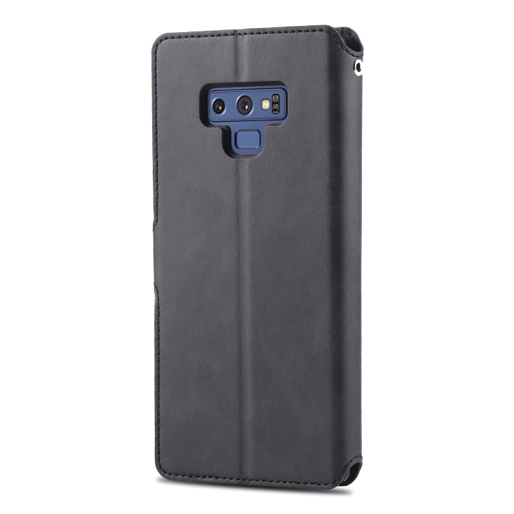 For  Galaxy Note 9 AZNS Calf Texture Magnetic Horizontal Flip PU Leather Case with Holder & Card Slots & Photo Frame