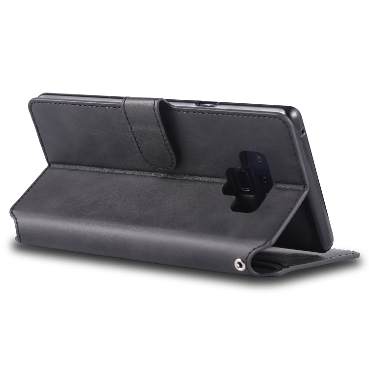 For  Galaxy Note 9 AZNS Calf Texture Magnetic Horizontal Flip PU Leather Case with Holder & Card Slots & Photo Frame