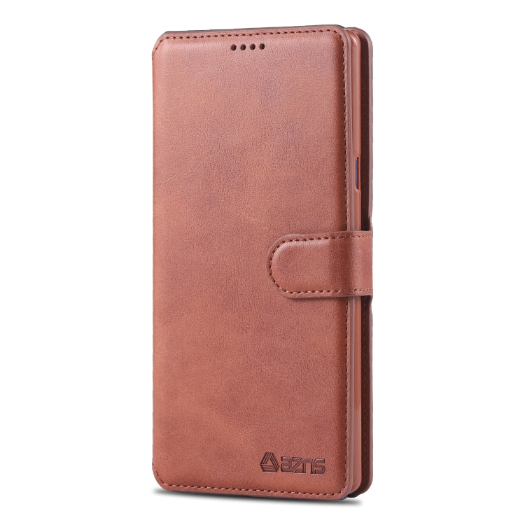 For  Galaxy Note 9 AZNS Calf Texture Magnetic Horizontal Flip PU Leather Case with Holder & Card Slots & Photo Frame