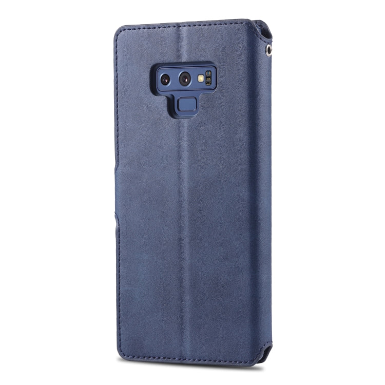 For  Galaxy Note 9 AZNS Calf Texture Magnetic Horizontal Flip PU Leather Case with Holder & Card Slots & Photo Frame