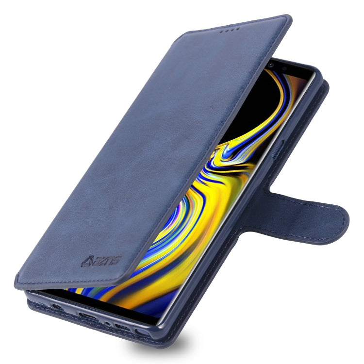 For  Galaxy Note 9 AZNS Calf Texture Magnetic Horizontal Flip PU Leather Case with Holder & Card Slots & Photo Frame