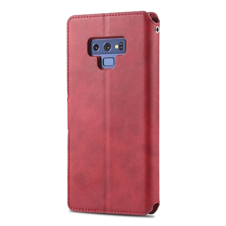 For  Galaxy Note 9 AZNS Calf Texture Magnetic Horizontal Flip PU Leather Case with Holder & Card Slots & Photo Frame