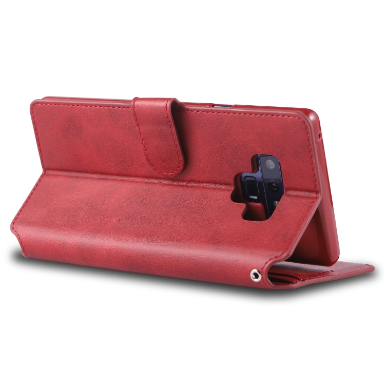 For  Galaxy Note 9 AZNS Calf Texture Magnetic Horizontal Flip PU Leather Case with Holder & Card Slots & Photo Frame