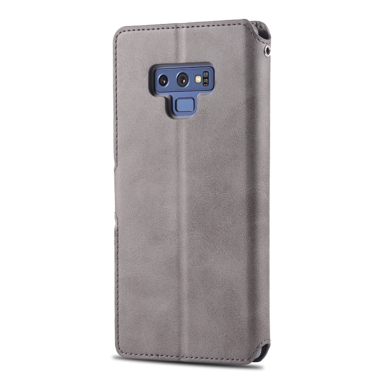 For  Galaxy Note 9 AZNS Calf Texture Magnetic Horizontal Flip PU Leather Case with Holder & Card Slots & Photo Frame