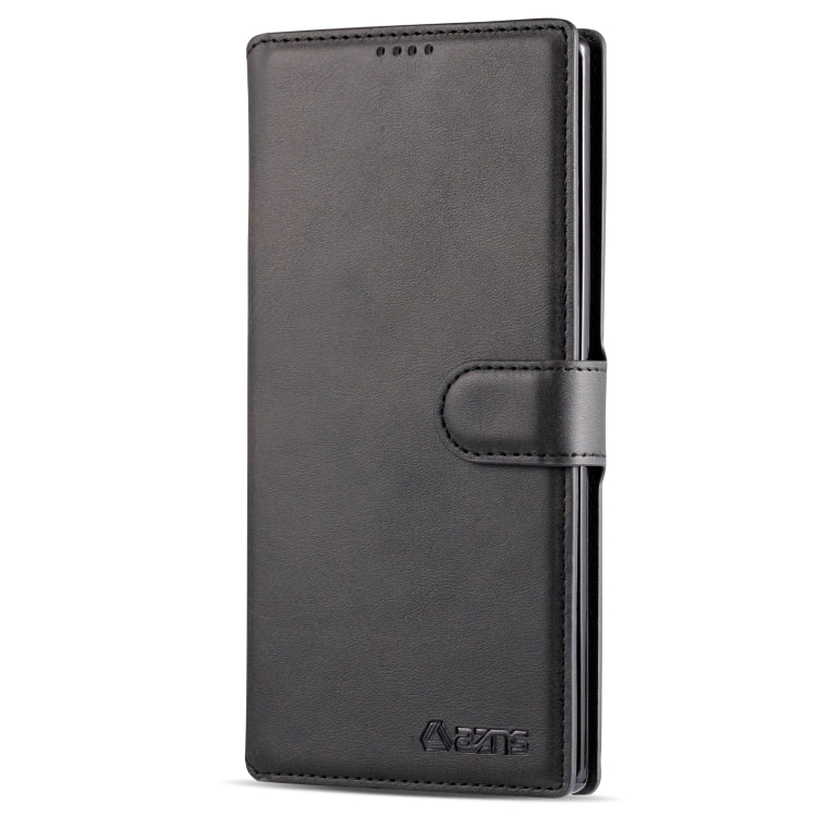 For Galaxy Note 10 AZNS Calf Texture Magnetic Horizontal Flip PU Leather Case with Holder & Card Slots & Photo Frame