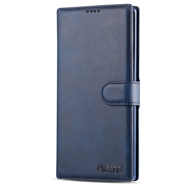 For Galaxy Note 10 AZNS Calf Texture Magnetic Horizontal Flip PU Leather Case with Holder & Card Slots & Photo Frame