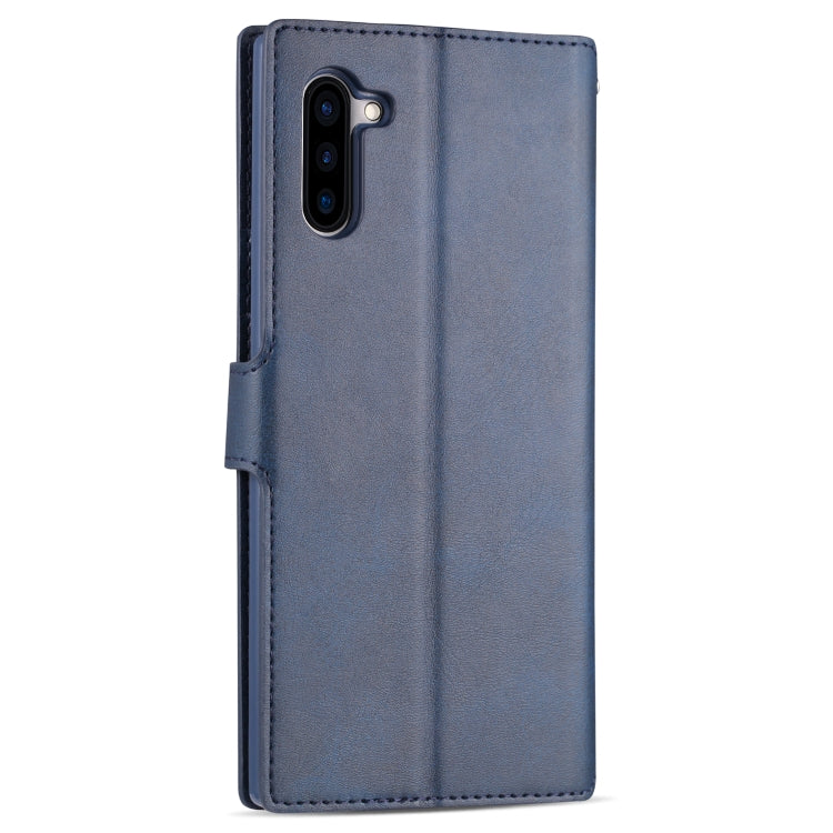 For Galaxy Note 10 AZNS Calf Texture Magnetic Horizontal Flip PU Leather Case with Holder & Card Slots & Photo Frame