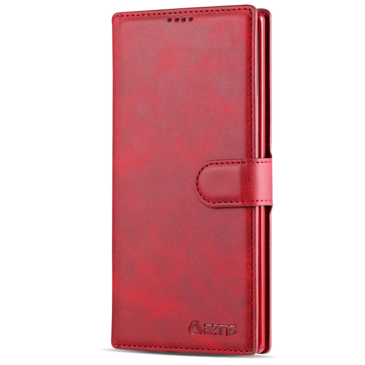 For Galaxy Note 10 AZNS Calf Texture Magnetic Horizontal Flip PU Leather Case with Holder & Card Slots & Photo Frame