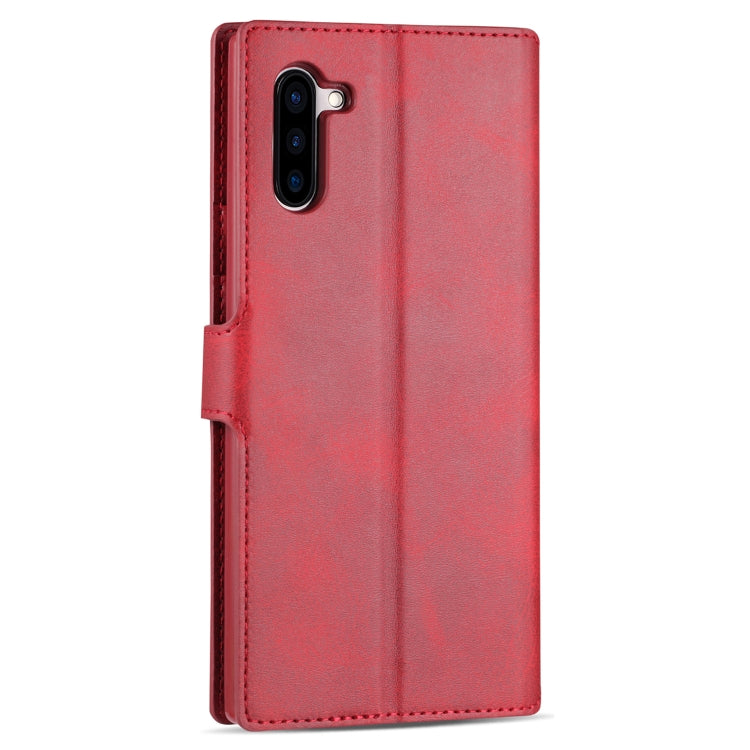 For Galaxy Note 10 AZNS Calf Texture Magnetic Horizontal Flip PU Leather Case with Holder & Card Slots & Photo Frame